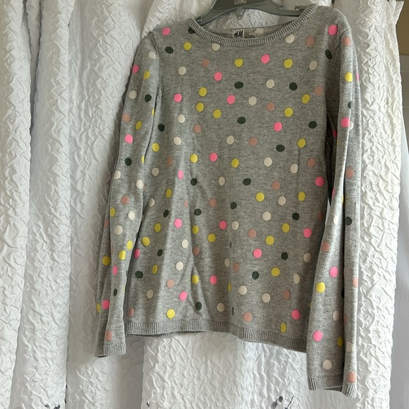 H&M Polka Dot Long Sleeve Top 8-10 Years Old - Picture 5 of 6